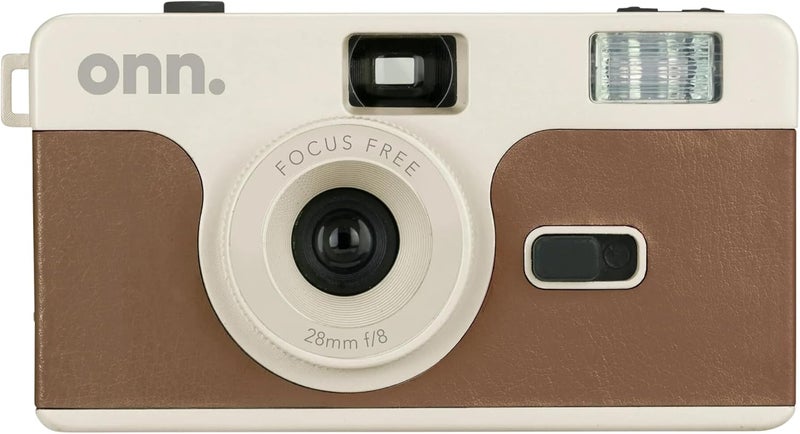 ONN . Reusable 35MM Film Camera (Brown) - Image 1